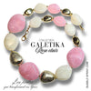 KIT collier collection GALETIKA - Rose clair