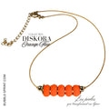 DISKORA collier Orange Fluo