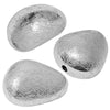 Perles Galets brossées en CCB, Réf CCB77A - Argent 27MM