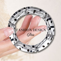 412 - Tubes incurvés DESIGN - Motif Pois Camel 12MM