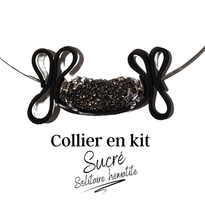 KIT collier collection Sucré - Solitaire hématite