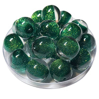 299 - Boules acryliques Glitter AB Emeraude 20MM