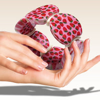 MOON 1052- Palet lune incurvé DESIGN - Motif Fraises