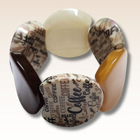 MOON 1051- Palet lune incurvé DESIGN - Motif Coffee