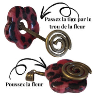 Pendentif bélière pour fleurs Capucines