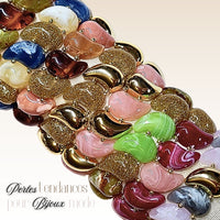 14- Magatama, Caramel marbré