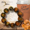 221 - Boules acryliques Ocre Orangé 20MM