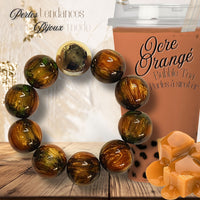 221 - Boules acryliques Ocre Orangé 20MM