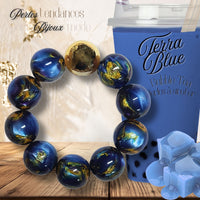 223 - Boules acryliques Terra Blue 20MM