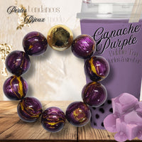 224 - Boules acryliques Ganache Purple 20MM