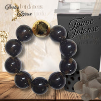 228 - Boules acryliques Fauve Intense 20MM