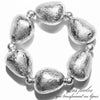 Perles Galets brossées en CCB, Réf CCB77A - Argent 27MM