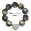 297 - Boules acryliques Oeil de chat AB - Gris 20MM