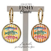 66 - Pendentif "Intemporel" -  Rayures & poissons
