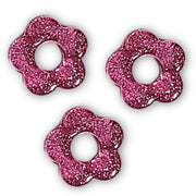 97- Fleur BABY glitter framboise - 20mm