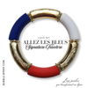 ALLEZ les BLEUS !  Bracelet Signature Tricolore