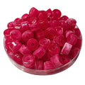 19- Cylindres 1/4 de tube - Fuchsia marbré 12MM