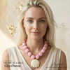 TRESOR du LARGE collier Rose Creamy