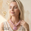 TRESOR du LARGE collier Rose poudré