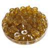 20- Cylindres 1/4 de tube - Glitter doré 12MM