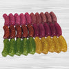 Camaieu 84- Lot mixte tubes incurvés Glitter candy 12MM