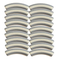 460 - Tubes incurvés DESIGN - Motif Rayures 8MM - Greige