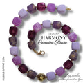 HARMONY Collier Camaïeu Prune