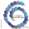 HARMONY Collier Camaïeu Blue Jean