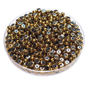 6MM- Rondelles en Hématite, dorées réf HD-3