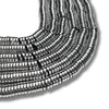 8MM- Rondelles en Hématite, argent réf HA-2