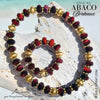 ABACO Collier & bracelet Bordeaux