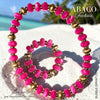 ABACO Collier & bracelet Fuchsia