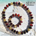ABACO Collier & bracelet Bordeaux