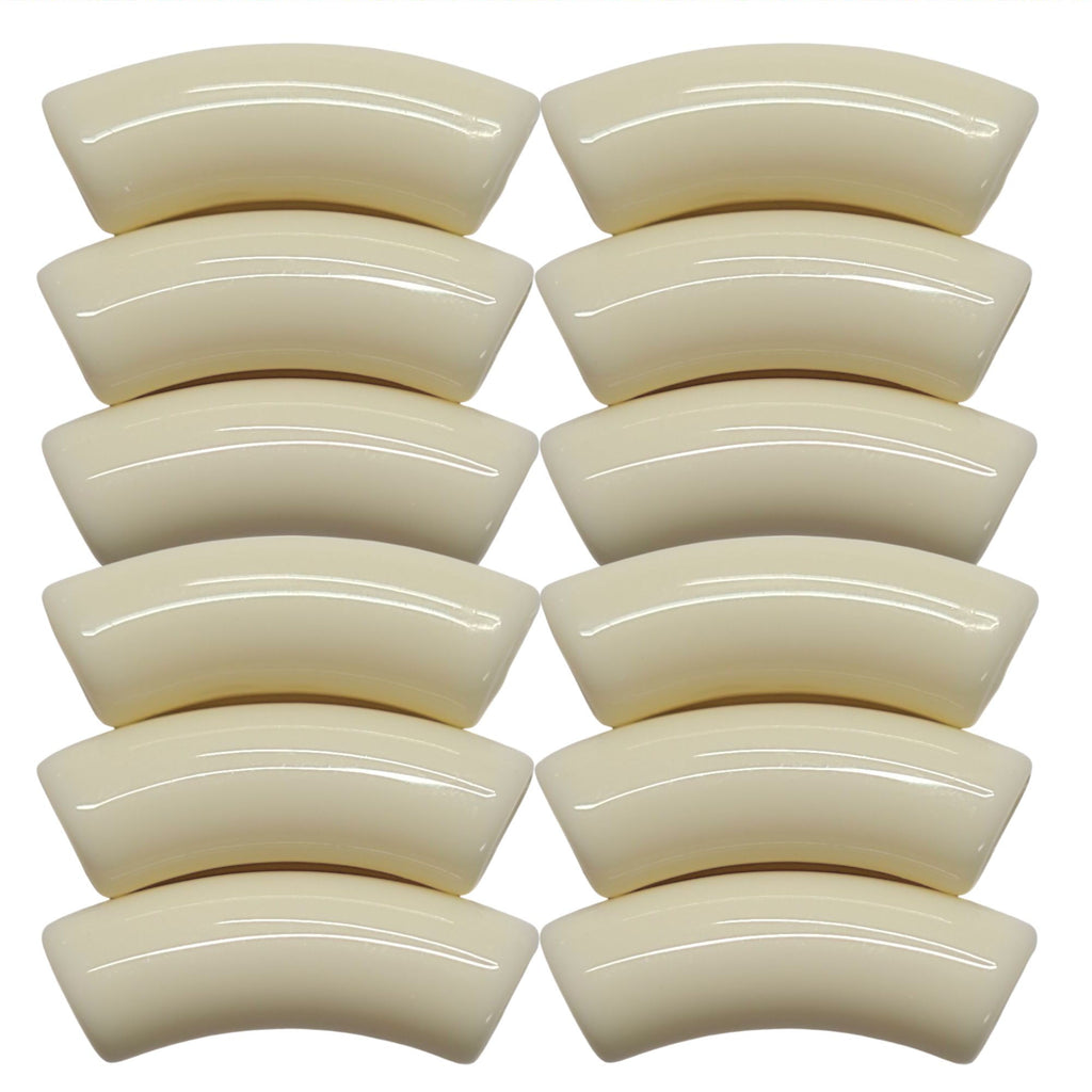 430- Tubes incurvés Ivoire 12MM