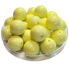 320 - Boules acryliques brillantes Jaune clair 20MM