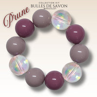 KIT bracelet collection Guimauve - Prune #15