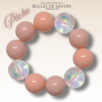 KIT bracelet collection Guimauve - Pêche #13