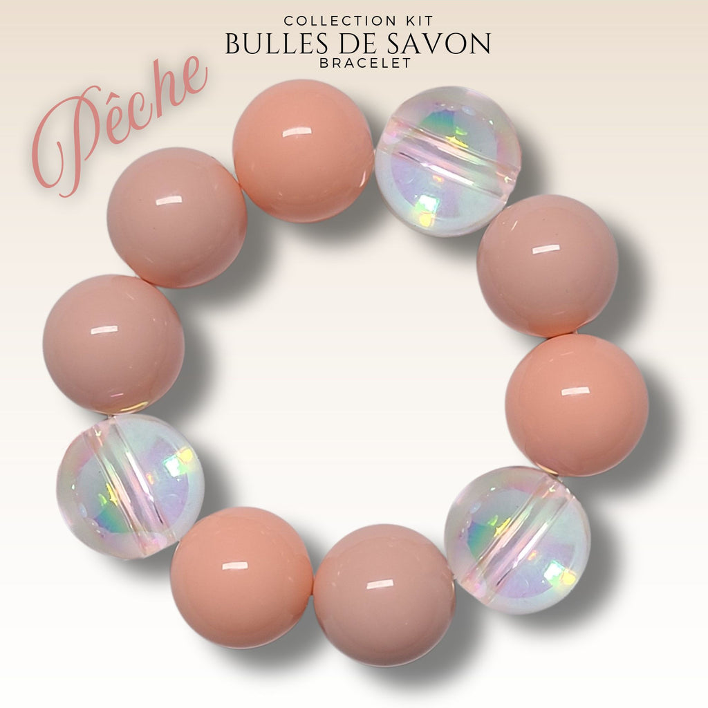 KIT bracelet collection Guimauve - Pêche #13