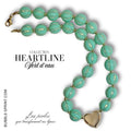 HEARTLINE Collier Vert d'eau