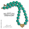 HEARTLINE Collier Vert/Turquoise
