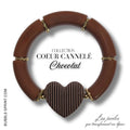 CŒURS CANNELÉS Bracelet Chocolat