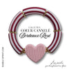 CŒURS CANNELÉS Bracelet Bordeaux