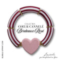 CŒURS CANNELÉS Bracelet Bordeaux