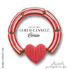 CŒURS CANNELÉS Bracelet Cerise