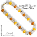 BONBONS GLACÉS Collier Orange-Citron