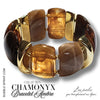 32 - Palet Dôme CHAMONYX à 2 trous - Caramel marbré