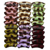 Camaieu 44- Lot mixte tubes incurvés léopards colorés 12MM