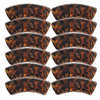 397 - Tubes incurvés DESIGN - Motif Léopard Caramel 12MM