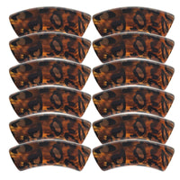 397 - Tubes incurvés DESIGN - Motif Léopard Caramel 12MM