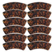 397 - Tubes incurvés DESIGN - Motif Léopard Caramel 12MM